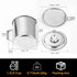 Bacon Grease Container with Stainless Steel Grease Strainer Perfect As Pan Grease Holder, Cooking Oil Keeper and Storage(1.25 Quart | 5 Cups)...