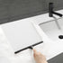 HIWARE All-Purpose Shower Squeegee for Shower Doors, Bathroom, Window and Car Glass - Black, Stainless Steel, 12 Inches...