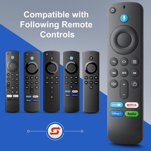 Voice Remote Control Replacement for Fire-TV-Stick-TV Cube and for Insignia-Toshiba-Pioneer-AMZ Fire Smart TVs...