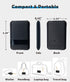 USB Type C to C Charging and Data Transfer Cable with 3 Adapters Combination Set in Credit Card Size Case...