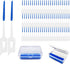 440Pcs Dual-Use Interdental Brushes Soft Silicone Dental Picks Toothpicks Between Teeth Gum, Flossing Toothpick Brush for Cleaning Orthodontic Wir...