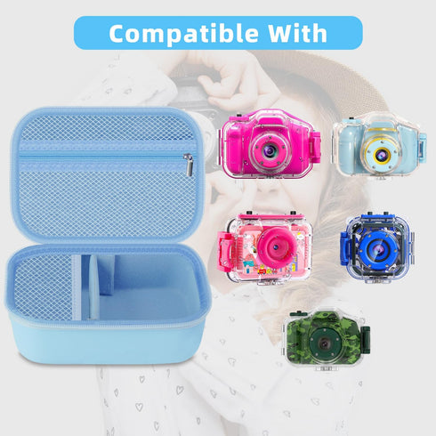 Kids Camera Case Compatible with Agoigo/ESOXOFFORE/GKTZ/Anchioo/MINIBEAR/Seckton/Goopow Digital Waterproof Camera Portable Instant Print Cameras S...