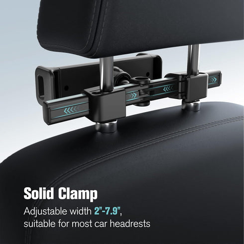 MoKo Tablet Headrest Holder,Adjustable Car Headrest Mount for Car BackSeat, Road Trip Essentials for 4"-12.9" Devices Fits with iPhone 15/Pro/Plus...