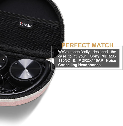 LTGEM Hard Case for Sony MDR-ZX110/ZX110AP/ZX110NC/ZX310AP Wired On-Ear Headphones, for iClever BTH22 Kids Headphones - Travel Protective Carrying...