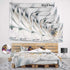 Designart 'Trail Through Dark Foggy Forest' Landscape Photography Tapestry Blanket Décor Wall Art for Home and Office Medium: 39 in. x 32 in, Yell...