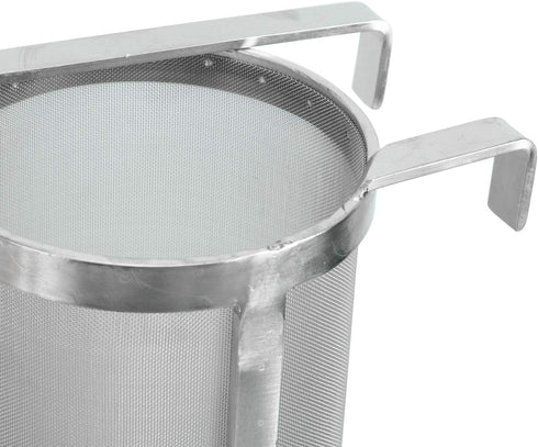 4 X 10 Inch Hop Spider 300 Micron Mesh Stainless Steel Hop Filter Strainer Hopper for Home Brewing Beer Tea Kettle (4"X10")...