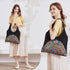 MAZEXY Tote Handbags for Women Large Embroidered Canvas Shoulder Bag Daily Bag...