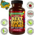 Beet Root Capsules - Circulation, Heart-Healthy Energy - w Grape Seed Extract & Ginseng 60 Count Vegan...