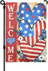 4th of July Garden Flag Patriotic Welcome Garden Flag12x18 Inch Double Sided Vertical Flag Memorial Day Independence Day Holiday Outside Decoratio...