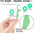 Dental Floss Picks 100 Count,Tooth Picks Thread Flossers Easy Grip Handle for Adults kids Teeth Cleaning, Unflavored Toothpick Stick Soft,Tight Sp...