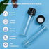 20 PCS 4 ML (1 dram) Clear Small Liquid Sample Glass Vials with Screw Caps, 15 mm Diameter x 45 mm Length Leak-Proof Vial, 13-425 Black Screw Cap ...