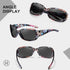 Women's Polarized Sunglasses - Fashionable Wraparound Butterfly Design with UV400 Protection...