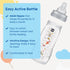 MAM Easy Active Baby Bottles 11oz, Fast Flow Skinsoft Silicone Nipple with Wide Neck Ergonomic Design, Easy to Hold, BPA-Free, Bottles with Leak-P...