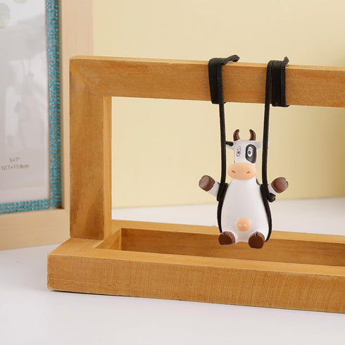 YGMONER Swinging Cow Car Interior Rearview Mirror Hanging Accessories (Cow)...