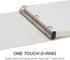 Samsill Earth’s Choice™ Biobased Heavy-Duty 3 Ring View Binder, 1 Inch Locking One Touch D-Ring, USDA Certified Biobased, Eco-Friendly, Customizab...