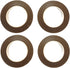 Transun Moo 4 Rolls 1/2 Inch Floral Tapes Florist Wraps for Bouquet Stem and Flowers Making Craft Projects (30 Yards, Brown)...
