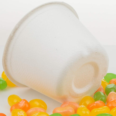 Golden Apple, 4oz-50ct Portion cups. Compostable Sugarcane/Bagasse. Biodegradable. Sample food cups....