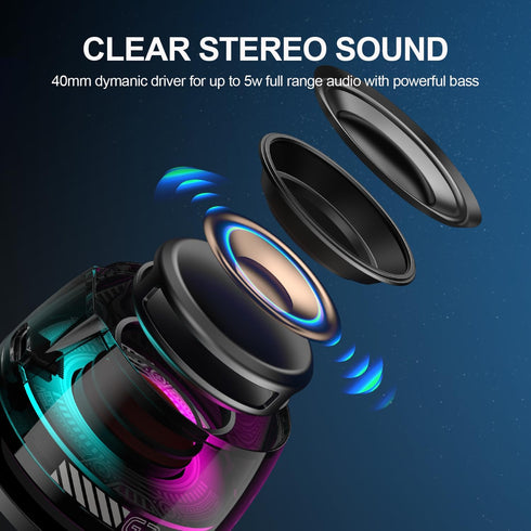 Edifier G200 Magnetic Bluetooth Speaker, 5W Mini Speakers Wireless with Bluetooth 5.3, RGB Light, Game Mode, 7H Playtime, Portable Phone Stand for...