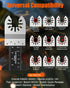 24 Pcs Oscillating Tool Blade, Universal Wood Metal Oscillating Saw Blades, Quick Release Multi Tool Blades Kits Compatible with Dewalt, Milwaukee...