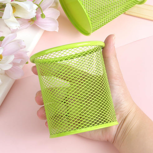 Tamaki Pen Holder Cup for Desk, Wire Mesh Pencil Cup Holder for Desk Office Pen Organizer (Green)...