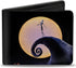 Buckle-Down Men's Disney Wallet, Bifold, Nightmare Before Christmas Jack Full Moon Pose Pumpkin Patch, Vegan Leather, Multicolor, Standard Size...