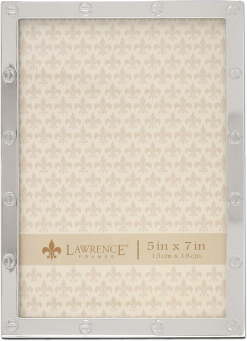 Lawrence Frames Metal Frame, Elegance, Silver, 5x7...