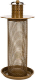 Nat & Jules Small Matte Bronze 9 inch Metal Hanging Outdoor Bird Feeder...