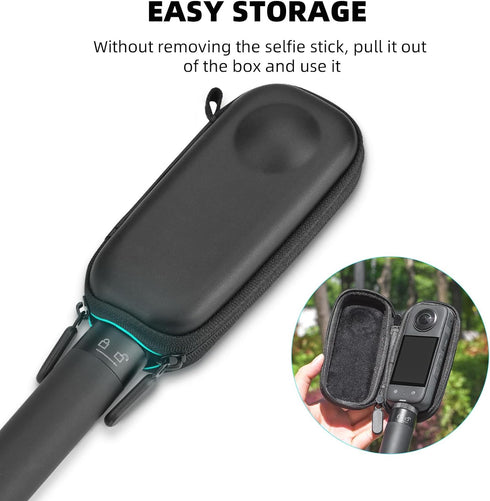 Carrying Case for Insta360 X3, Portable Storage Bag Lens Protective Cover Hard Shell Protector Travel Case with wrist strap for Insta360 ONE X X2 ...