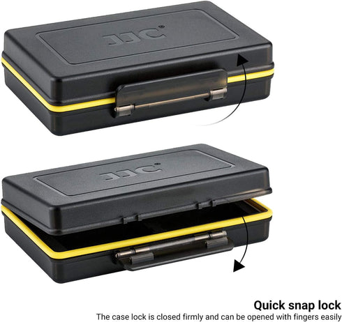 Camera Battery and SD Card Case,Water-Resistant & Shockproof,Camera Battery Holder Storage for Canon LP-E6 Nikon EN-EL15 Sony NP-FZ100 Fujifilm NP...