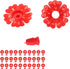 Hummingbird Feeder Flower Shape Feeder 30 Sets, Hummingbird Feeders Replacement Flowers Solid Plastic Hanging Bird Feeding Ports Replacement Parts...