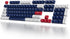GTSP 150-Keys ASA Profile Keycaps Double Shot PBT Keycap 75 Percent ISO/ANSI Layout for 108 104 87 82 68 61 MX switches Mechanical Keyboard(Snow A...