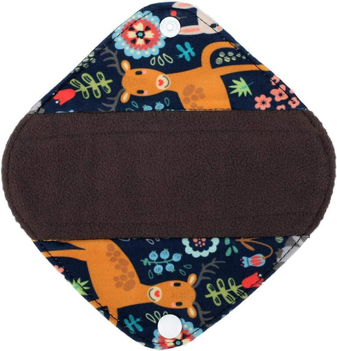 5 XS Panty Liners 1 Wet Bag Cloth Menstrual Pads Reusable Washable (Deers, XS Panty Liners)...
