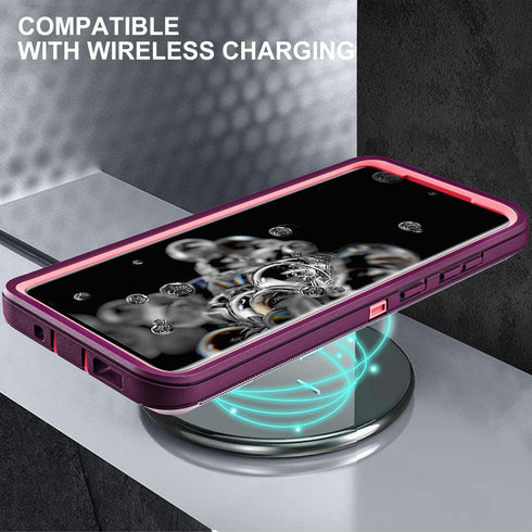 for Samsung Galaxy S20 Ultra Case, Military Grade Shockproof/Drop Proof/Dust Proof Case with 2Pcs Self Healing Flexible TPU Screen Protector & Cam...