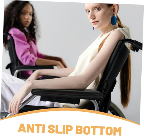 2pcs Wheelchair Armrest Cushion Wheelchair Armrest Cover Drive Wheelchair Parts Chair Arm Pad Covers Patient Care Accessories Walker Handle Pads E...