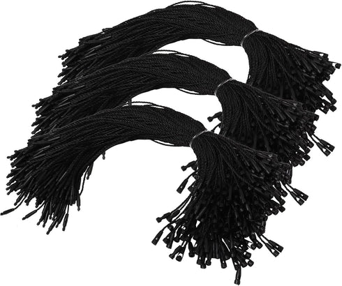 1000 Pcs Hang Tag Nylon String,7.8 inch Black Hang Tag String Nylon Snap Lock Pin Loop Tag Fastener Hook Ties, Clothing Price Tag Rope,Shoes Snap ...