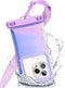 Floating Waterproof Phone Pouch, Soap Bubble Waterproof Case with Crossbody Lanyard for iPhone 15 14 13 Pro Max, IP68 Cellphone Dry Bag Beach Crui...