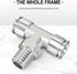 TAILONZ PNEUMATIC 304 Stainless Steel Male Branch Tee 1/2 Inch Tube OD x 3/8 Inch NPT Thread Push to Connect Fittings PT-1/2-N3 (Pack of 2)...