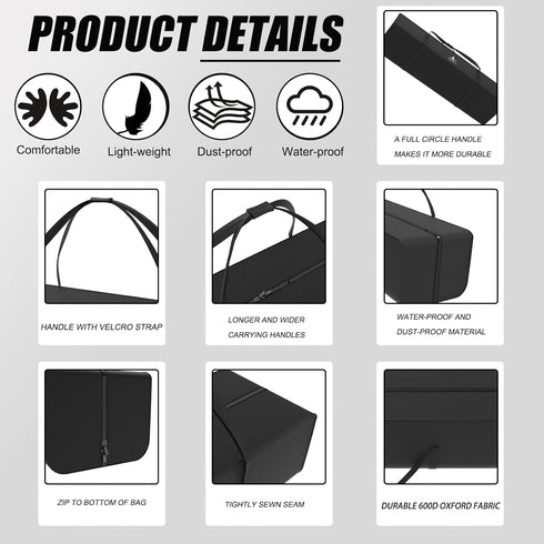 31.5in Sports Oxford Cloth Bag Fits Starting Blocks with an Overall Length of Less Than 30 Inches - Extra Large Travel Duffel Tote Gym Bag with 2-...