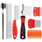 7 Pieces Tear Stain Remover Comb Set Include Dematting Comb Double-sided Dog Eye Comb Flea Lice Combs Stainless Steel Grooming Comb Multipurpose T...