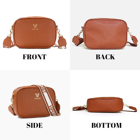 Crossbody Bags for Women, Small Leather Crossbody Bag Purse Women's Shoulder Handbags with Adjustable Strap...