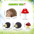 13 Pieces Miniature Fairy Garden Accessories Resin Mini Hedgehogs and Mushroom Garden Accessories Fairy Outdoor Garden Animals Figurines for Fairy...