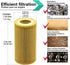 Oil Filter Fits Audi A3, A4, A4 Quattro, TT, TT Quattro; Fits Volkswagen Jetta Passat Beetle Rabbit Golf EOS GTI; Metal Free Replace HU719/6X | Pa...