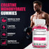 No Sugar Creatine Monohydrate Gummies for Men & Women - 3g/Gummy - 60 Chewable Creatine Gummies, Gomitas de Creatina 6000mg, Enhanced Muscle Stren...