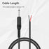 2 Pack 3ft Speaker Wire to 6.35mm 1/4 inch TS Mono Male Plug Adapter Connector to Bare Wire Open End Audio Cable for Microphone Speakers...