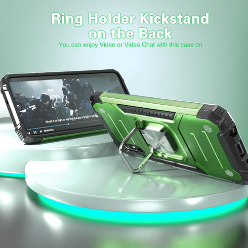 Galaxy A10E Case with Screen Protector, Galaxy A10E Case, Shockproof Drop Test Cover with Car Mount Kickstand Lightweight Protective Cover for Sam...