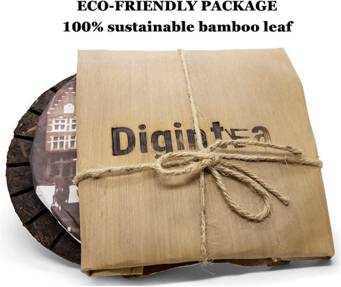 Compressed Ripe Pu-erh Tea Cake "Bru:ge Waffle" 7.1 ounce (200 g) Thick Taste...