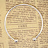 RUBYCA 10pcs White Silver Plated Bangle Bracelet Screw End Ball Cuff Charm Beads DIY Jewelry...