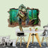 Supzone Dinosaur Wall Stickers Broken 3D Decorative Wall Decals Removable Boys Bedroom Baby Nursery Childrens Wall Decor...