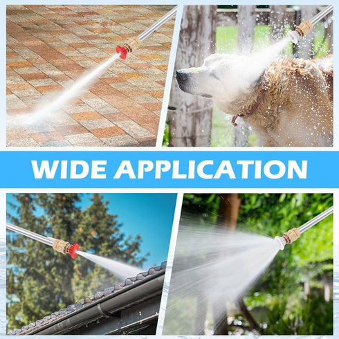 High Pressure Power Washer Wand, Garden Hose Pressure Washer with Jet Nozzle, Jet nozzle High Pressure Hose Nozzle for Car Washing Garden Includes...