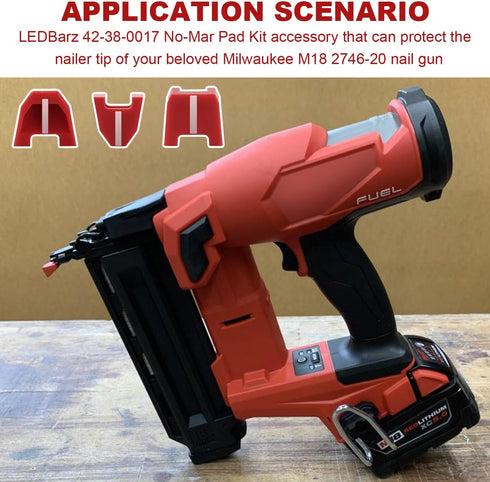 42-38-0017 No-Mar Pad Kit(Set of 15) for Nailer Tip Of Milwaukee M18 2746-00 Nose cushion no mar tip Nailer,Finish Nailer,Nail Gun....